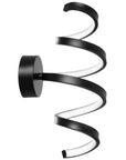 LAMPA ŚCIENNA KINKIET LED SPRING APP826-W Czarny MAT 1