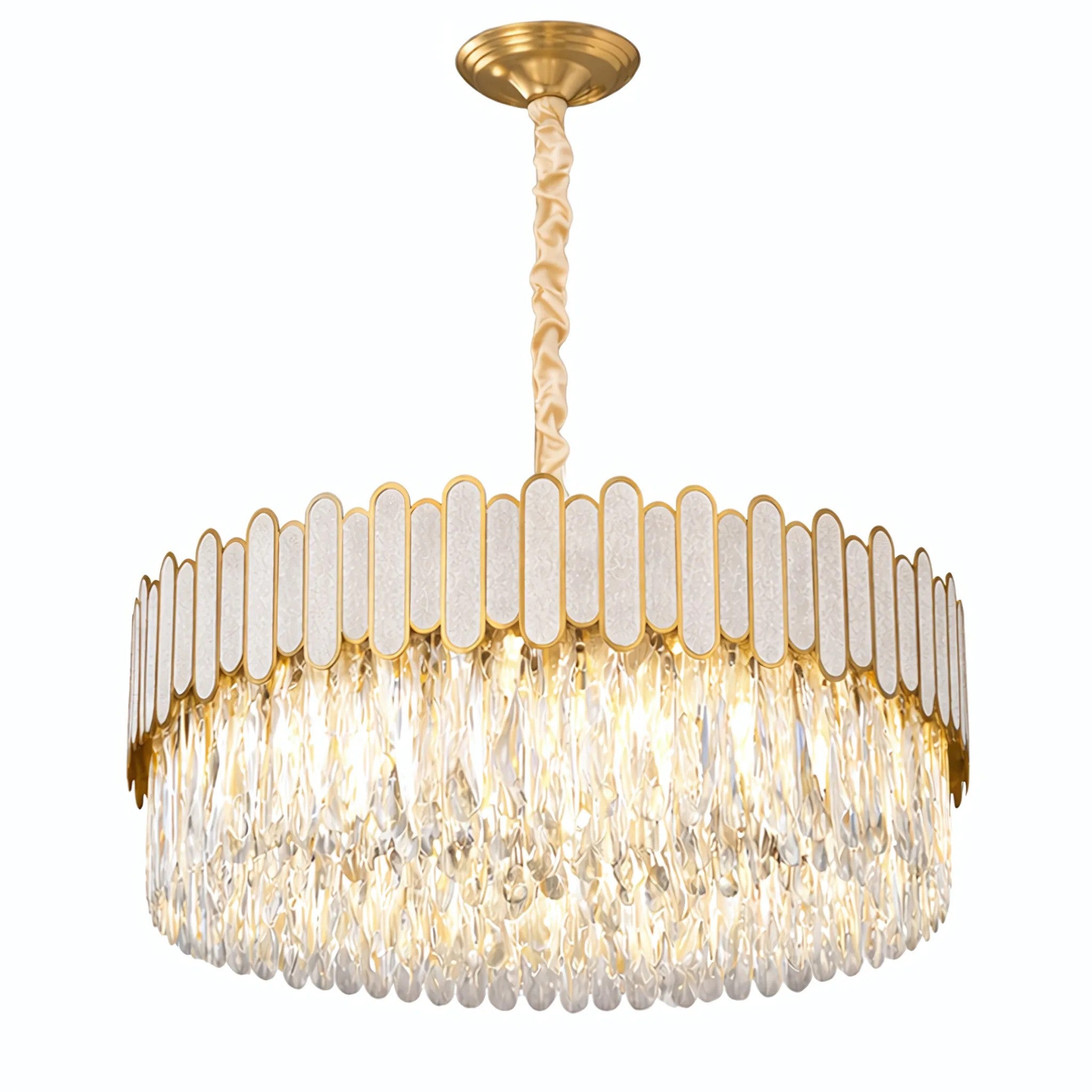 Lampa Sufitowa Wisząca APP1747-8CP 60 Cm Złota 1