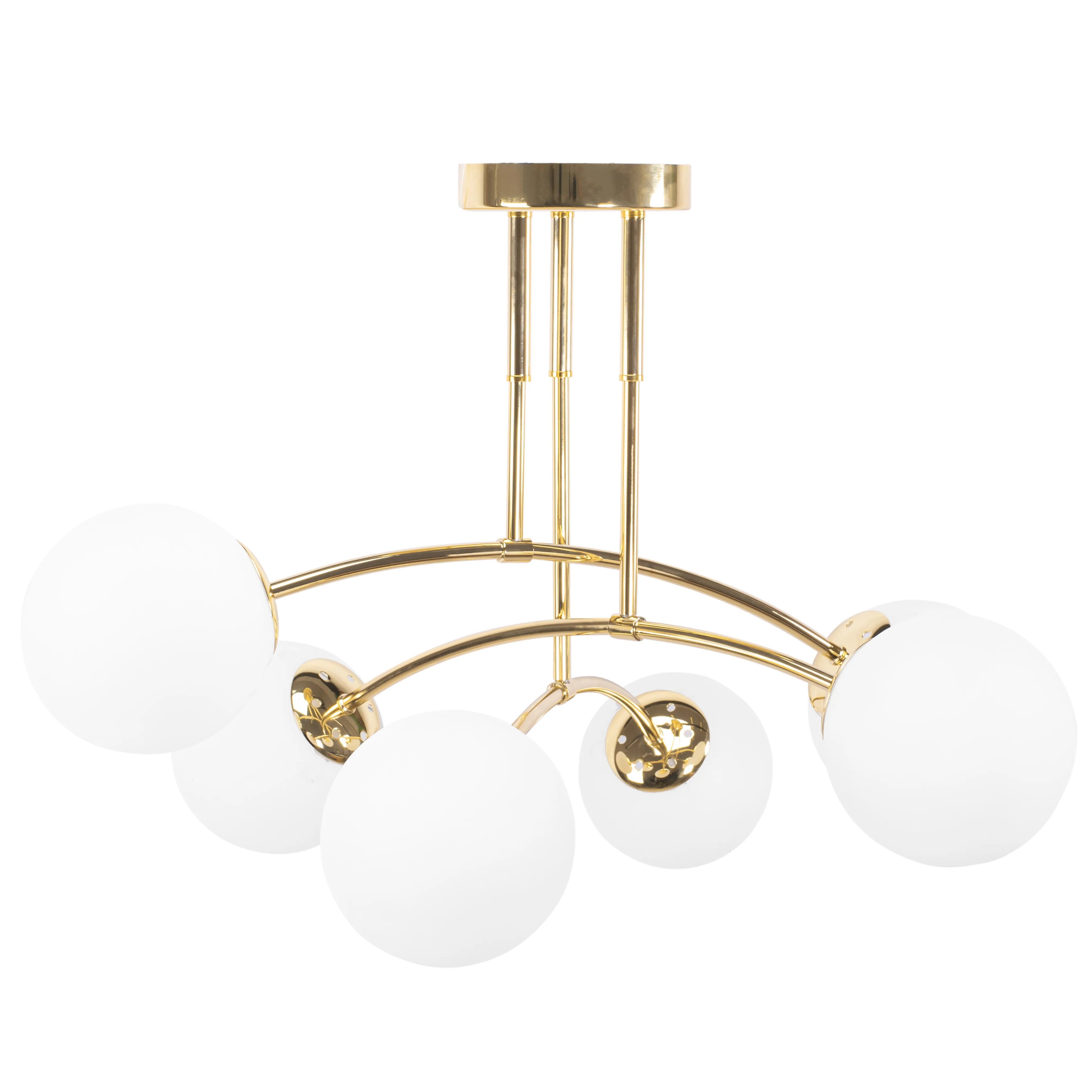 LAMPA WISZĄCA SUFITOWA ZŁOTA APP1577-6C 1