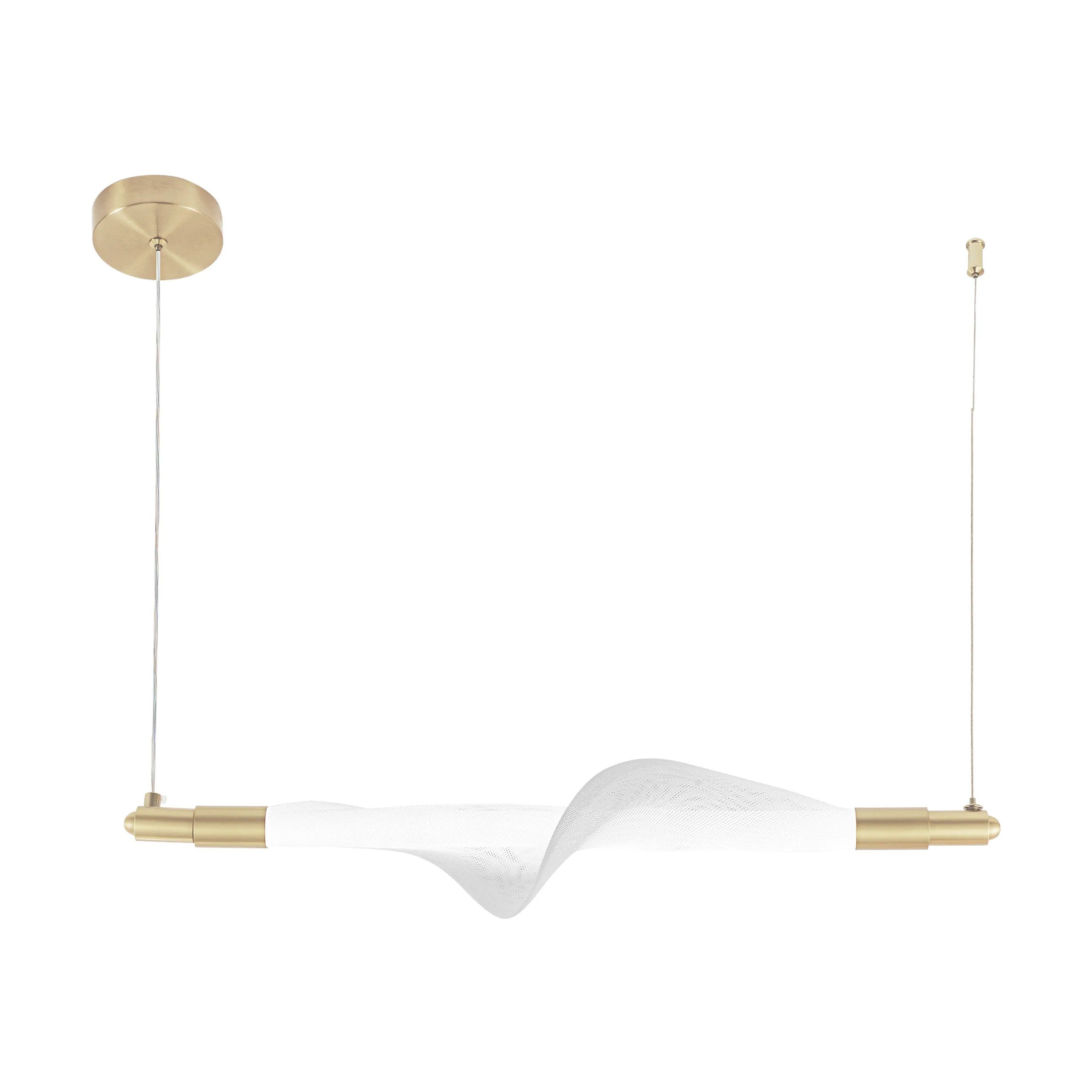 LAMPA WISZĄCA LED G011-CP BIAŁY/ZŁOTY 1