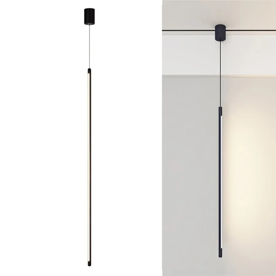 LAMPA SUFITOWA WISZĄCA LED APP1413-C BLACK 100cm 1
