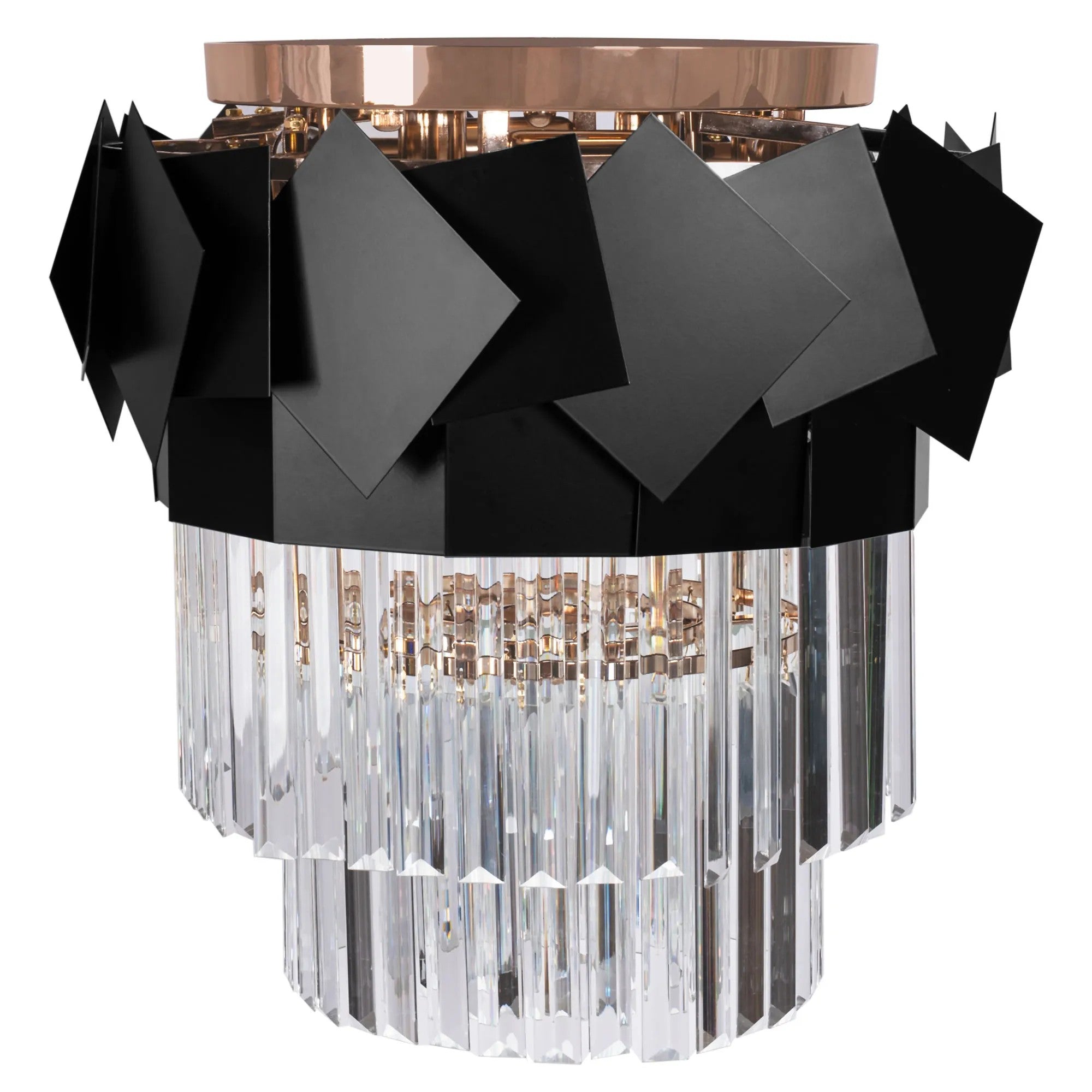 Lampa Kryształowa Wisząca APP1309-C Złota 1