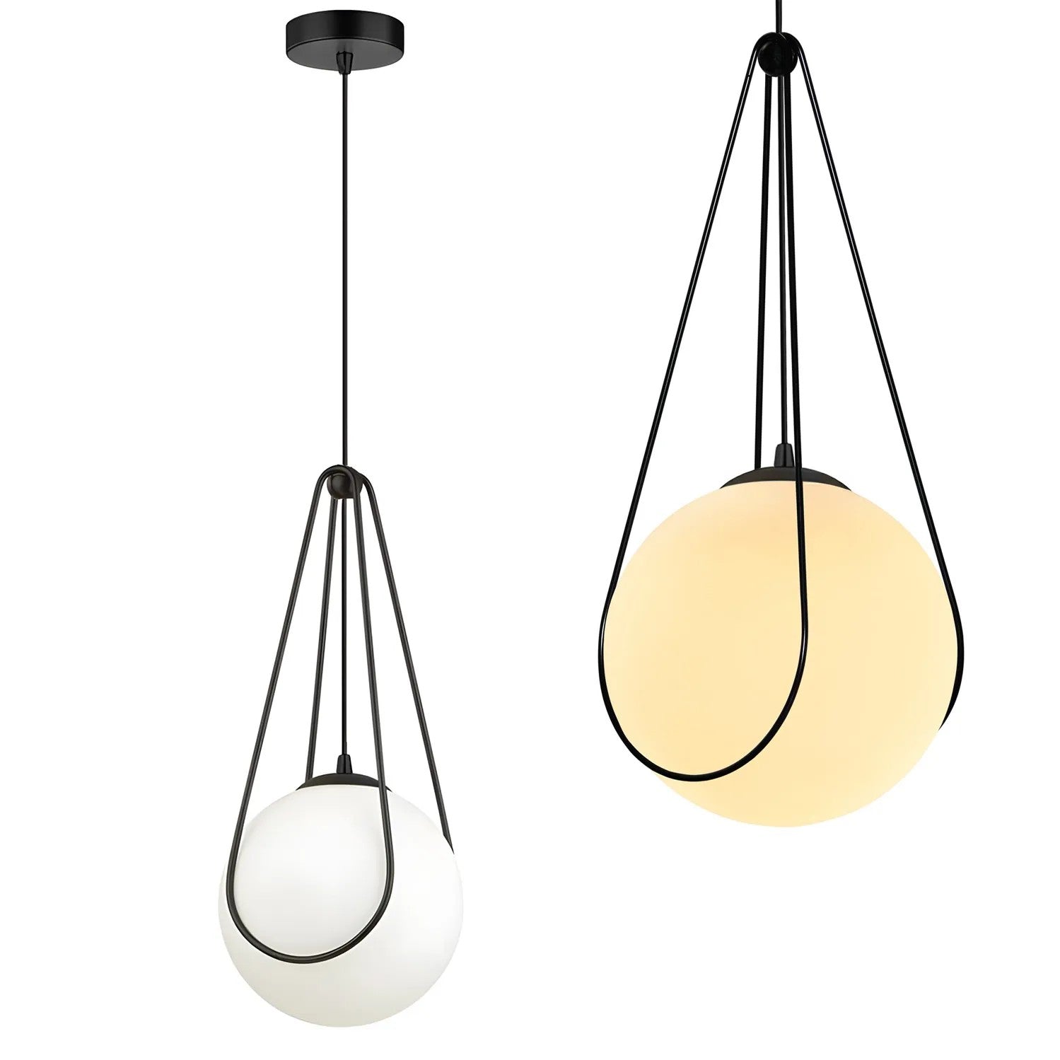 LAMPA SUFITOWA WISZĄCA APP1792-1CP 20cm Czarna 1