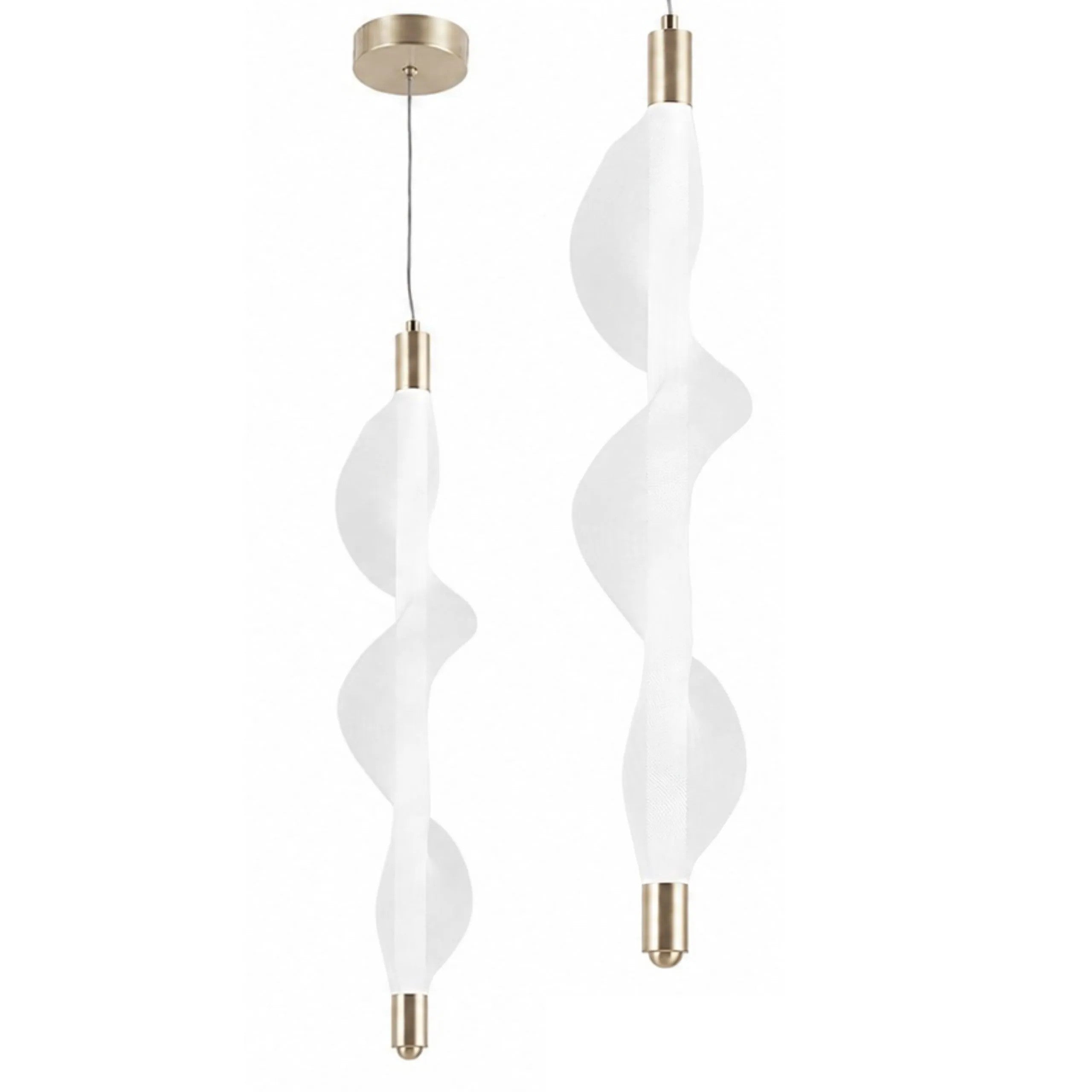 LAMPA WISZĄCA LED G008-1CP BIAŁY/ZŁOTY 1