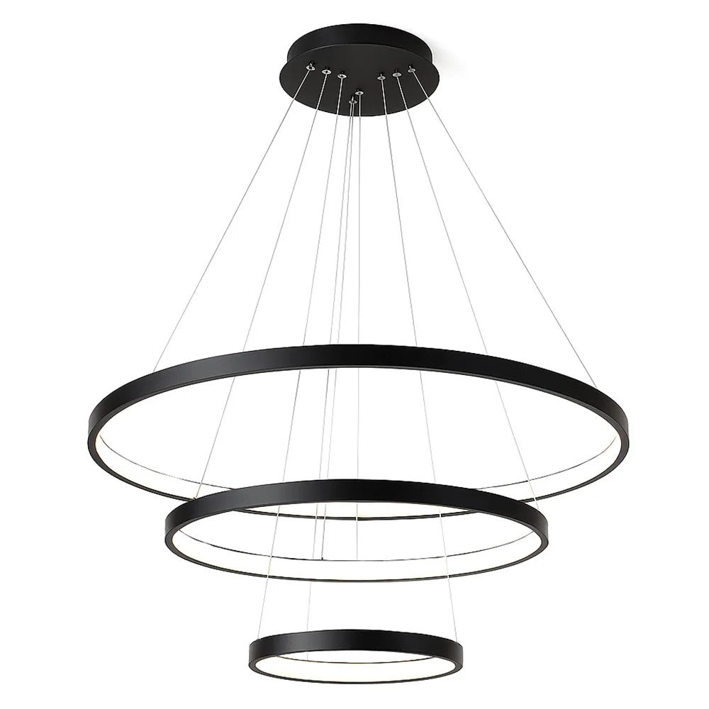 LAMPA SUFITOWA WISZĄCA LED LHJ013-CP3 Czarna 1