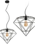 LAMPA WISZĄCA DIAMENT METAL LOFT APP563-1CP Czarna 1