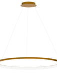 LAMPA SUFITOWA WISZĄCA LED LHJ006-CP 100cm ZŁOTA SZCZOTKOWANA 1