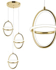 LAMPA WISZĄCA LED G064-3CPR Złota 1