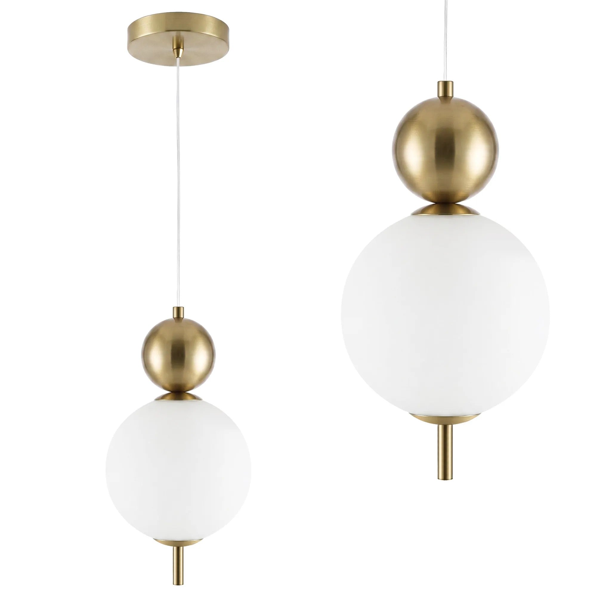 Lampa Sufitowa Wisząca LED LHJ115-1CP Złota Szczotkowana 1