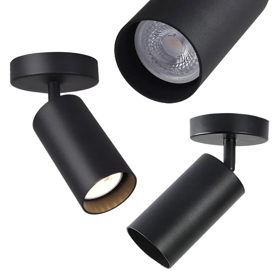 LAMPA SUFITOWA / ŚCIENNA SPOT REFLEKTOR APP1244-1C CZARNA 1