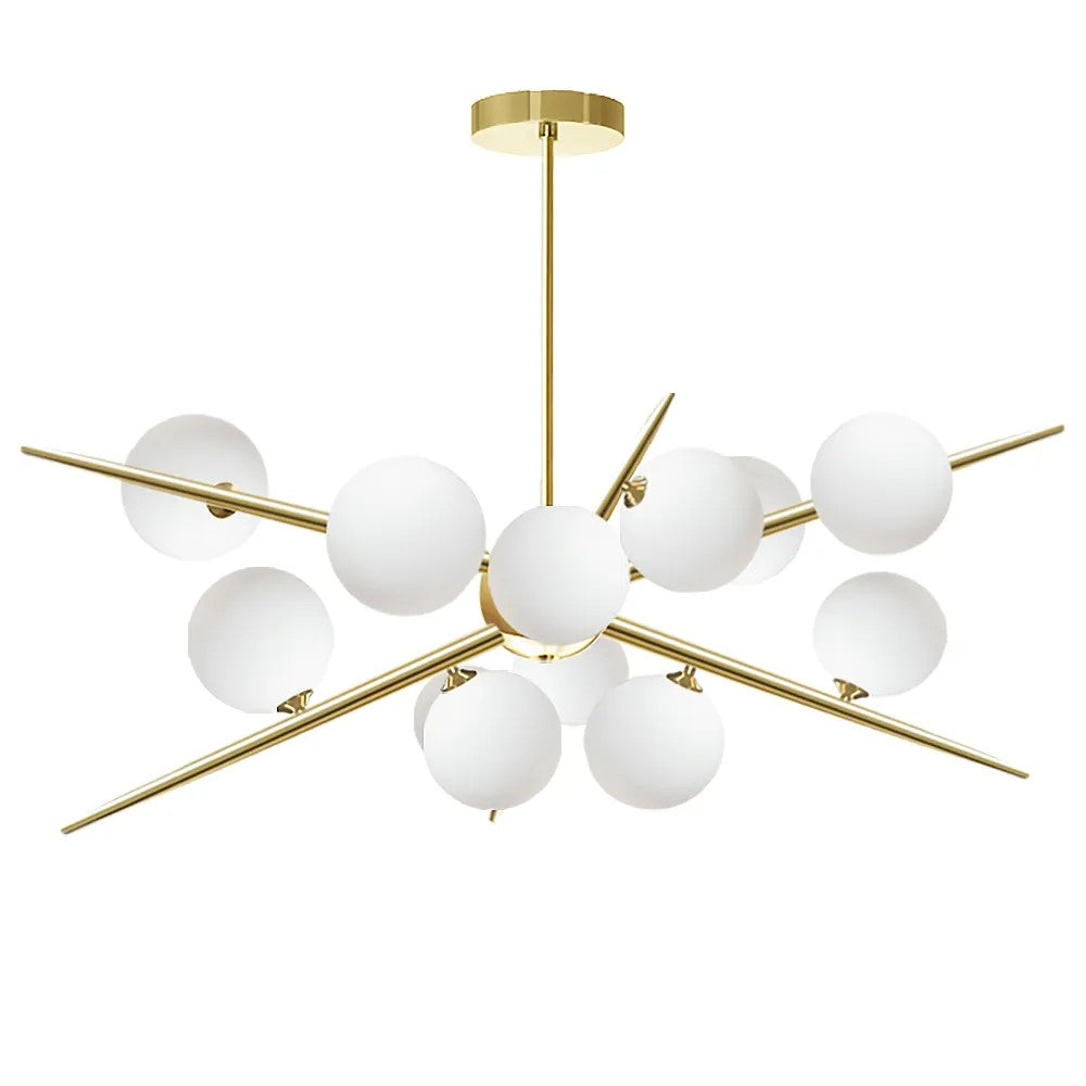 Lampa Wisząca APP998-12CP Złota 1