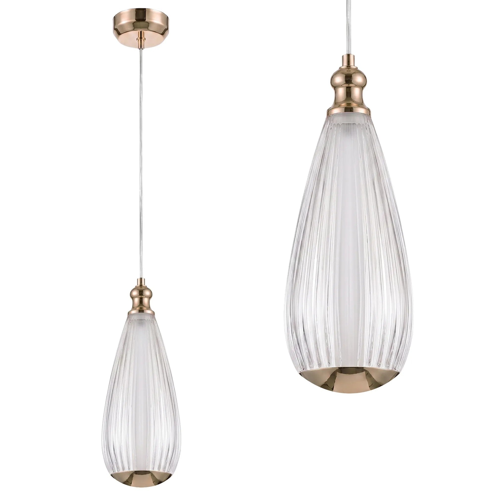 Lampa Sufitowa Wisząca LHJ120-CP Jasne Różowe Złoto 1