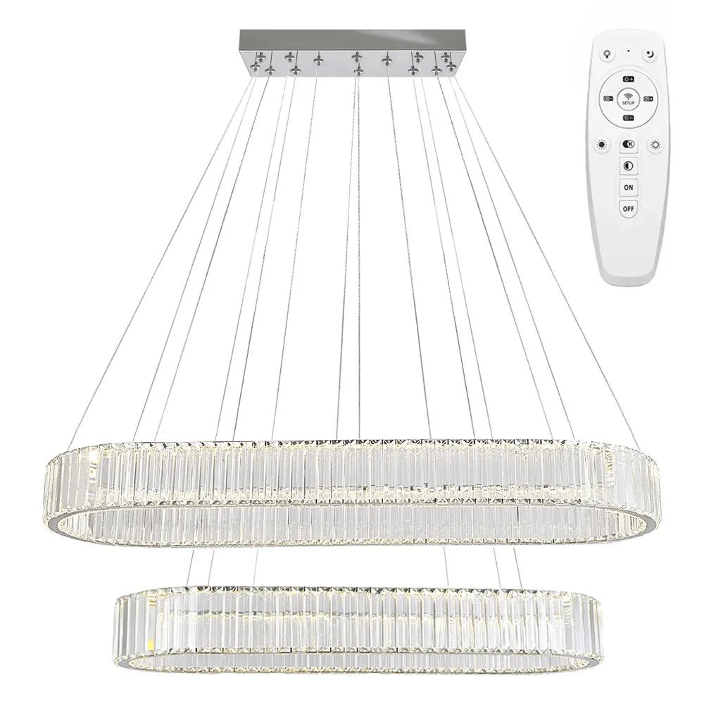 LAMPA SUFITOWA WISZĄCA LED APP1546-CP2 CHROM 1