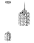 Lampa Sufitowa Kryształ APP727-1CP Srebrna 1