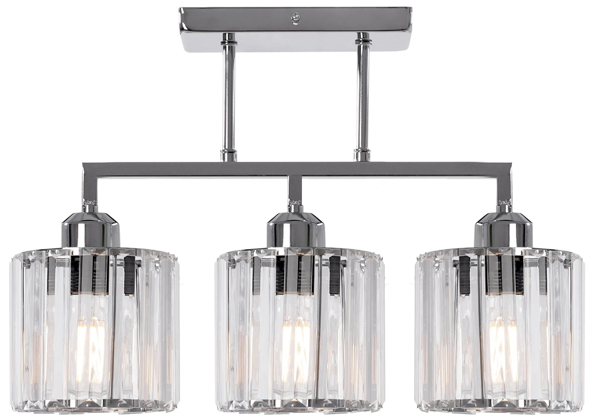 LAMPA WISZĄCA GLAMOUR 3xE27 392228 CHROM 1