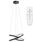 LAMPA SUFITOWA WISZĄCA LED G006-CP Czarna + PILOT 1