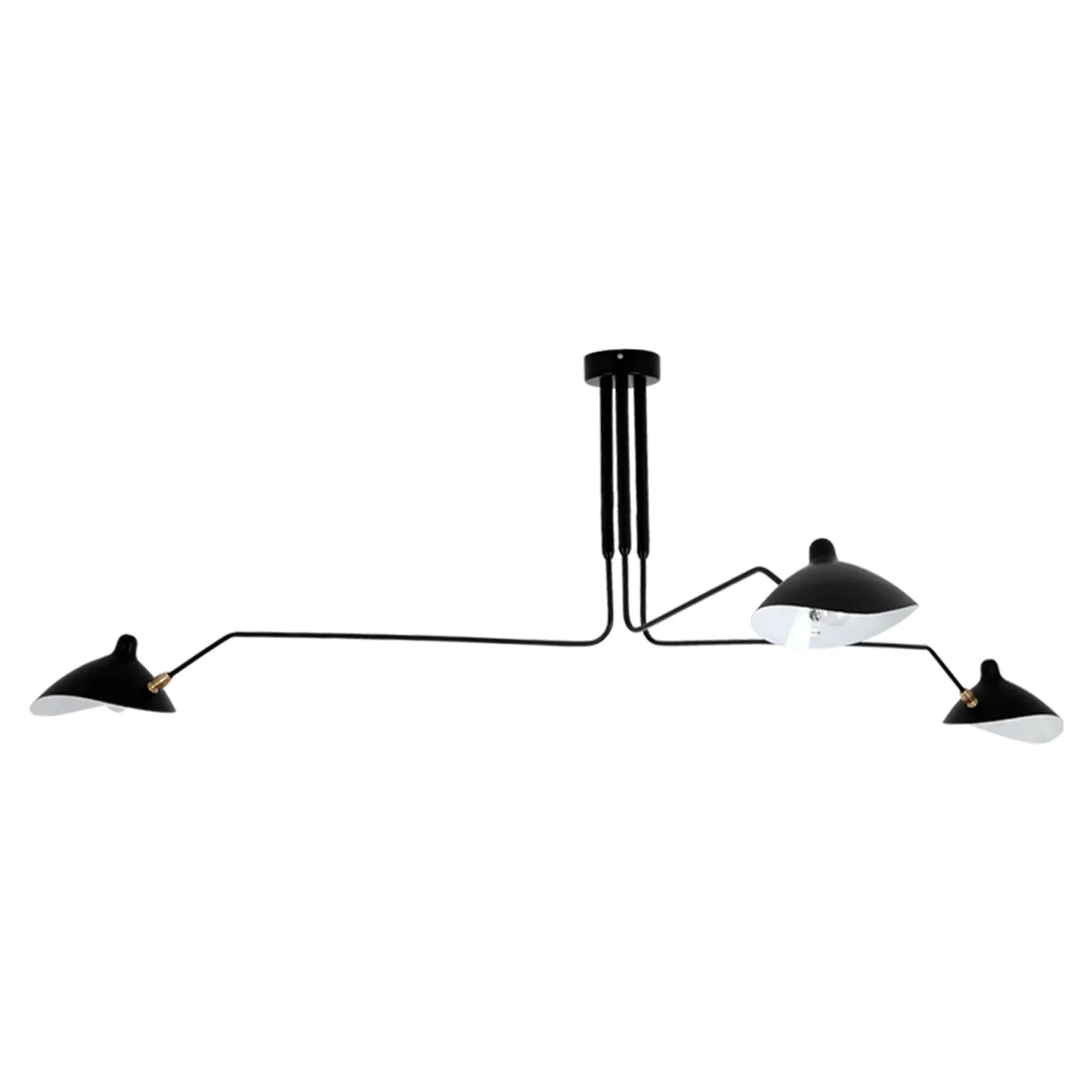 Lampa Sufitowa 3 Ramienna APP569-3C Czarna 1