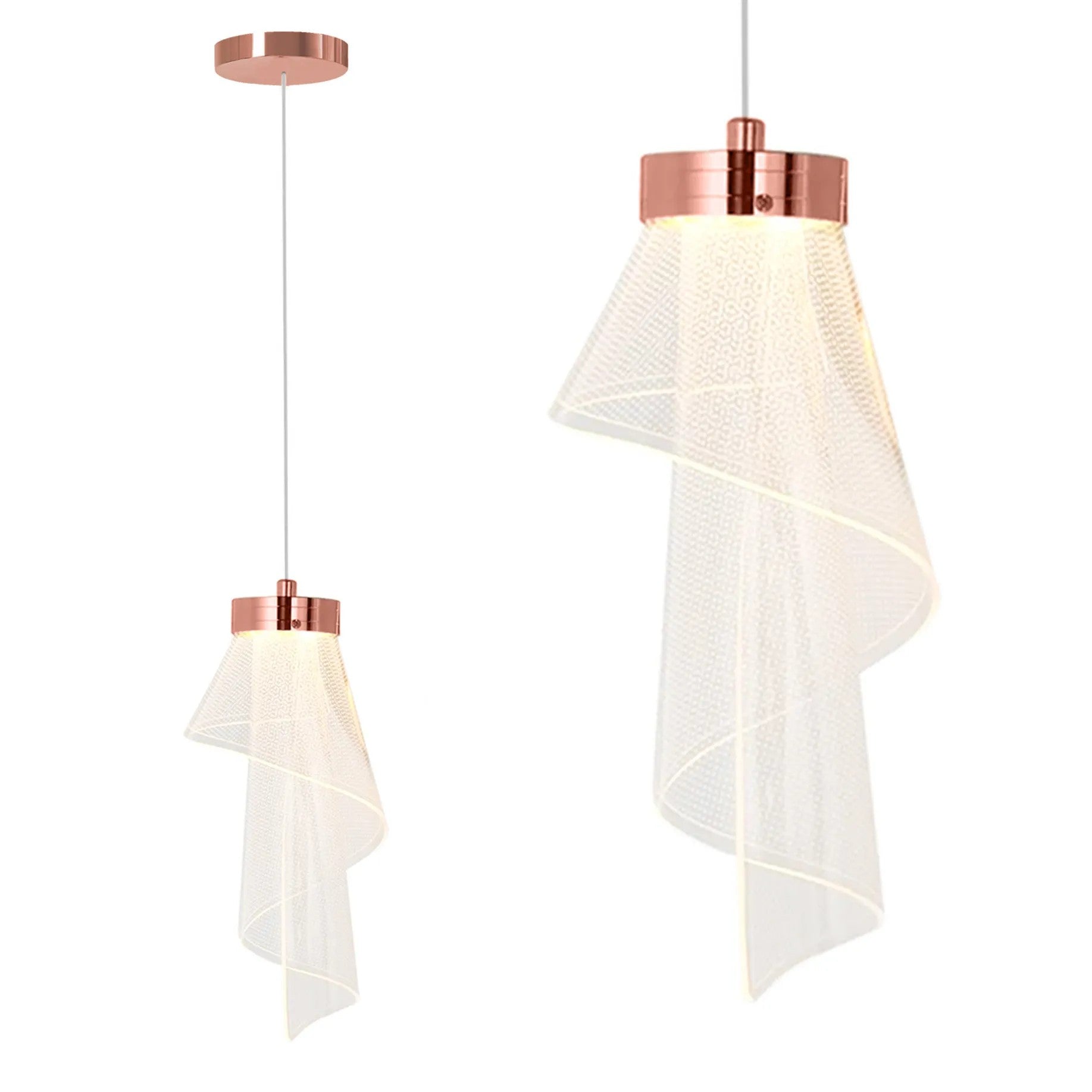 Lampa Sufitowa APP1765-1CP Różowe Złoto 1