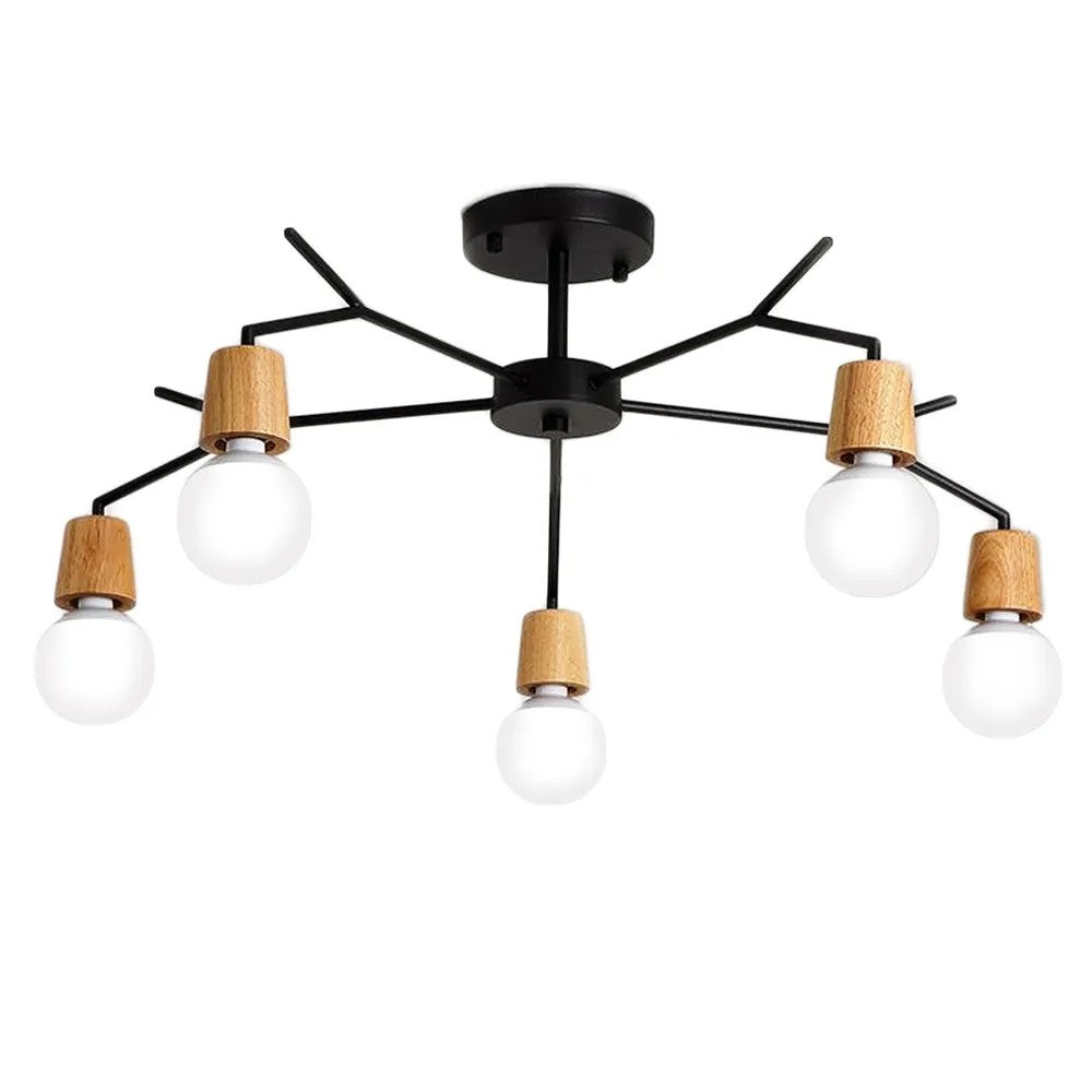 Lampa Sufitowa Skandynawska Metal APP694-5C 1