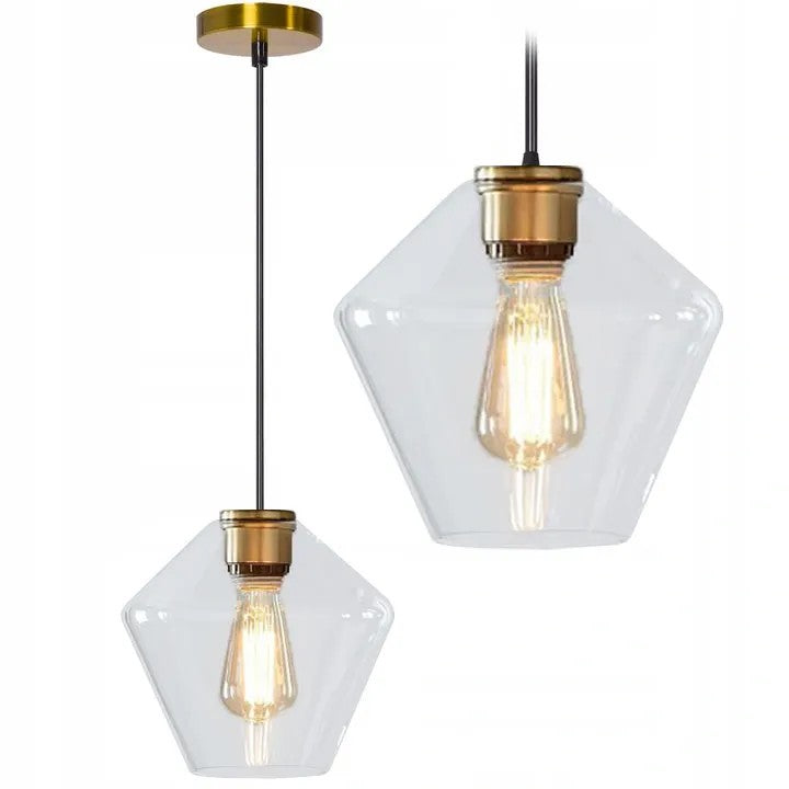 Lampa Sufitowa Szklana APP440-1CP Transparent 1