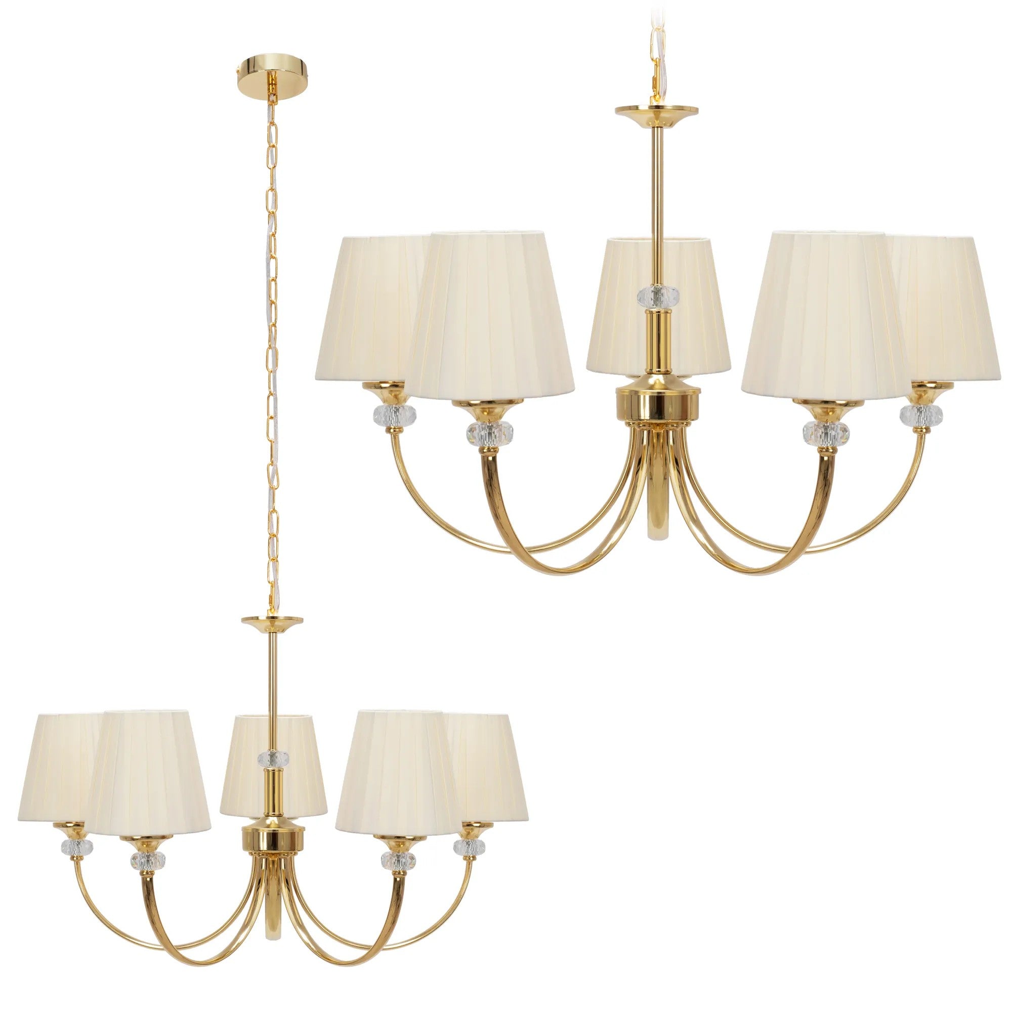 Lampa Wisząca Z Kryształami APP1014-5CP 1