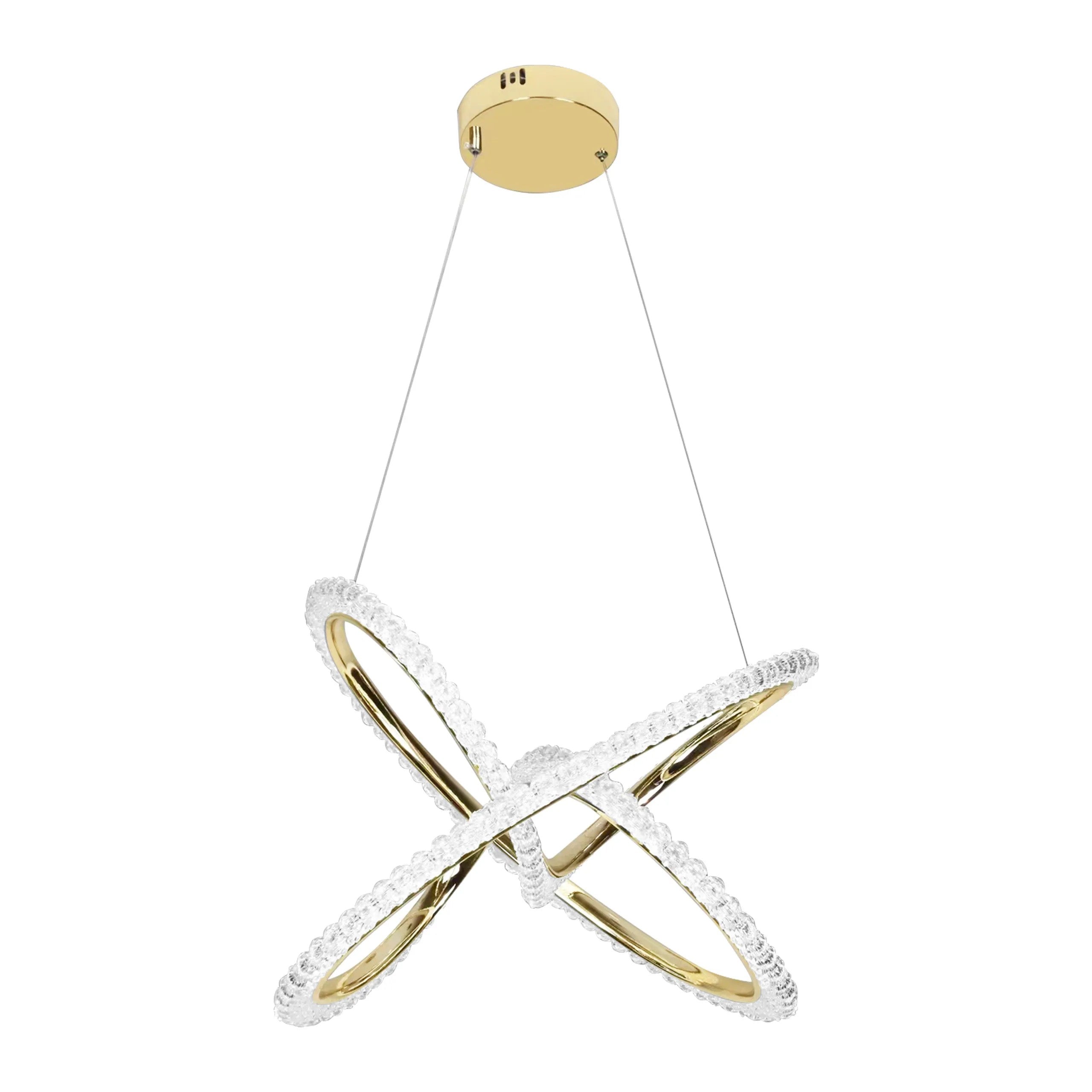 LAMPA WISZĄCA LED G035-CP ZŁOTA 1