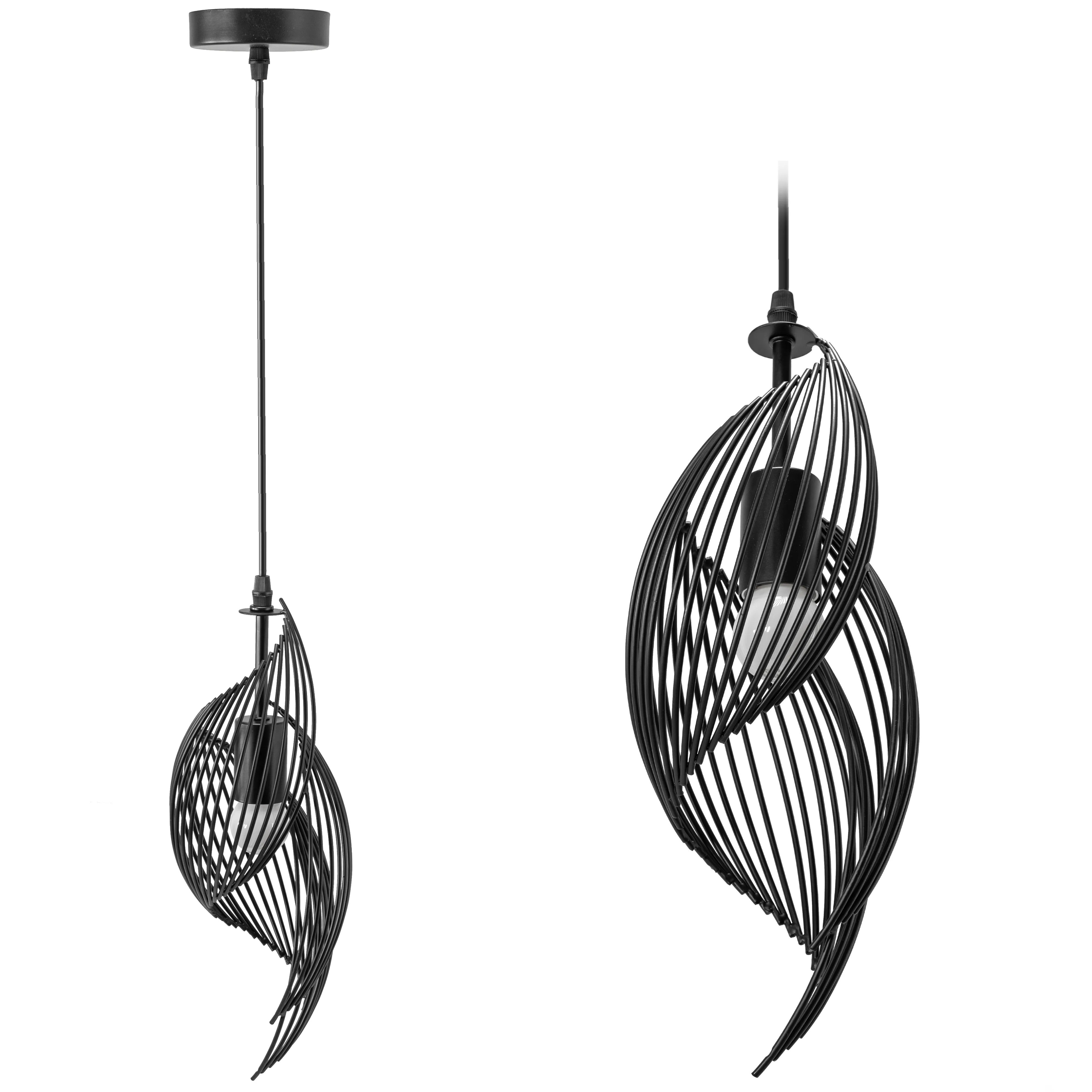 Lampa Sufitowa Nowoczesna Loft APP977-1CP Czarna 1