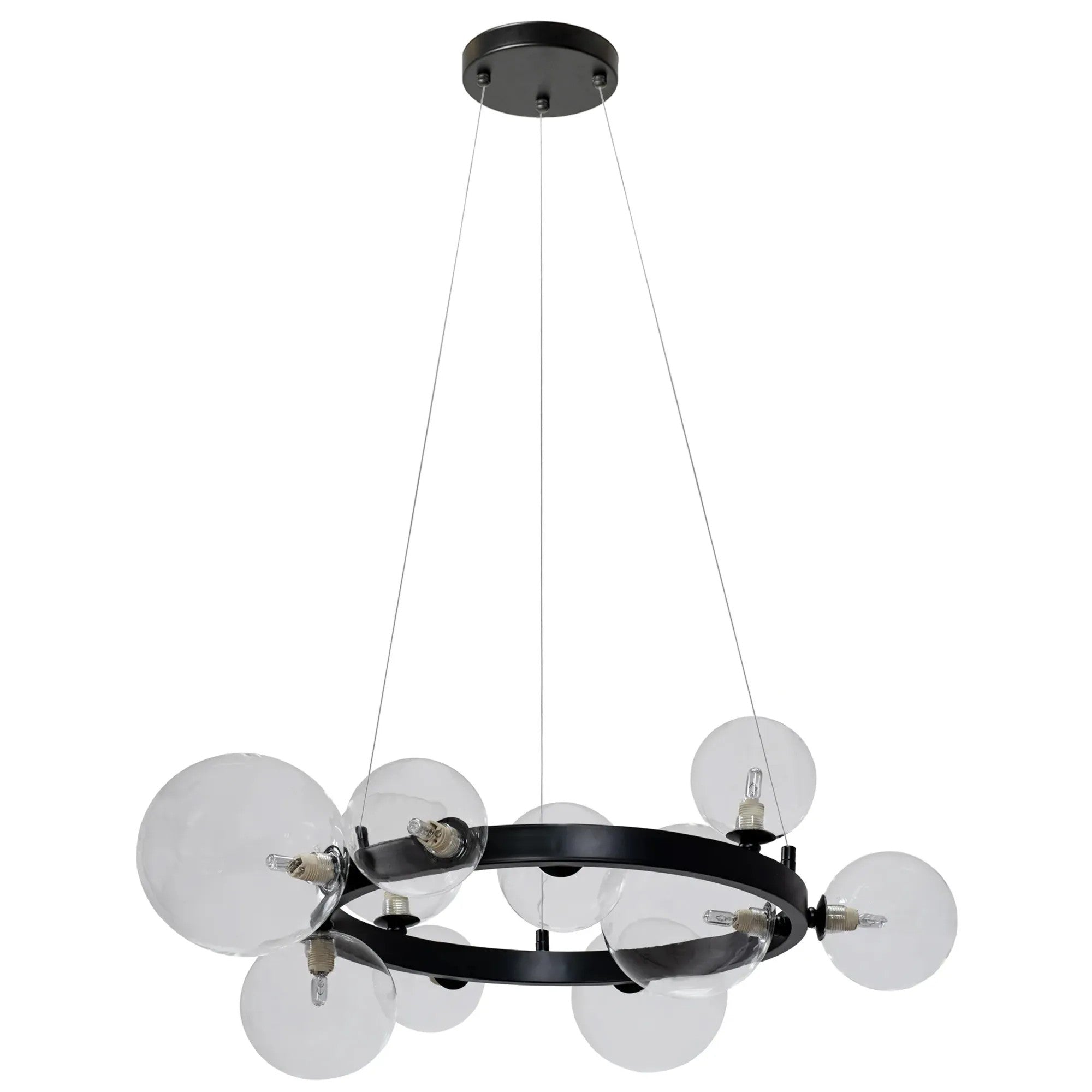 Lampa Wisząca APP1159-10CP Czarna 1