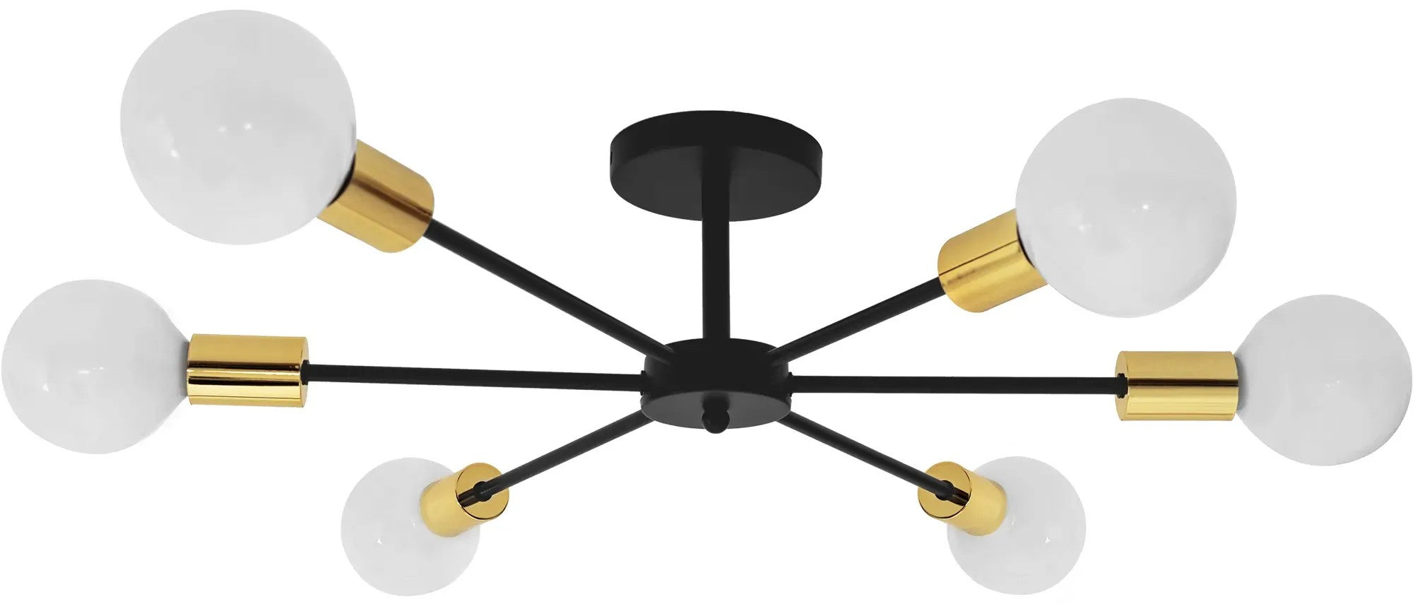 Lampa Pająk 6 APP501-6C Czarna 1