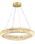 LAMPA SUFITOWA WISZĄCA LED APP1768-CP Złota 60cm 1
