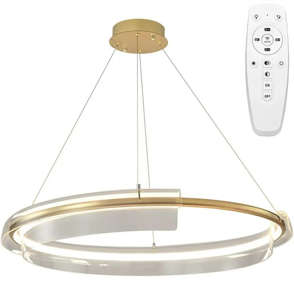 LAMPA SUFITOWA WISZĄCA LED APP1672-CP Gold 1