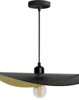 LAMPA SUFITOWA WISZĄCA APP1470-1CP Czarna/stare Złoto 1