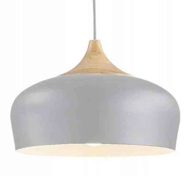Lampa Sufitowa Wisząca Pojedyncza Bari Szara APP182-1CP 1