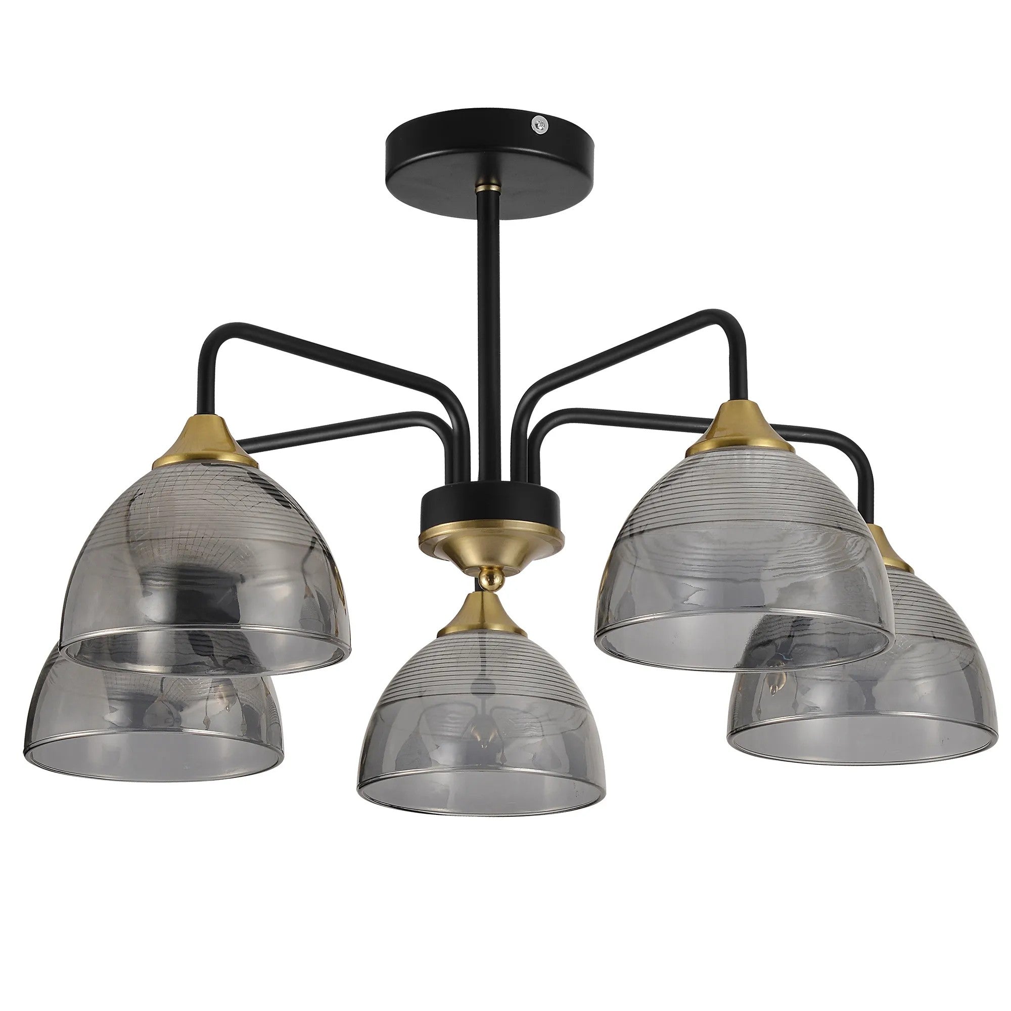 LAMPA SUFITOWA WISZĄCA G085-5C Czarna Lustrzana 1