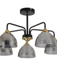 LAMPA SUFITOWA WISZĄCA G085-5C Czarna Lustrzana 1
