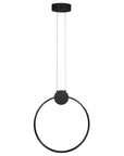 LAMPA SUFITOWA WISZĄCA LED APP1392-CP BLACK 30cm 1
