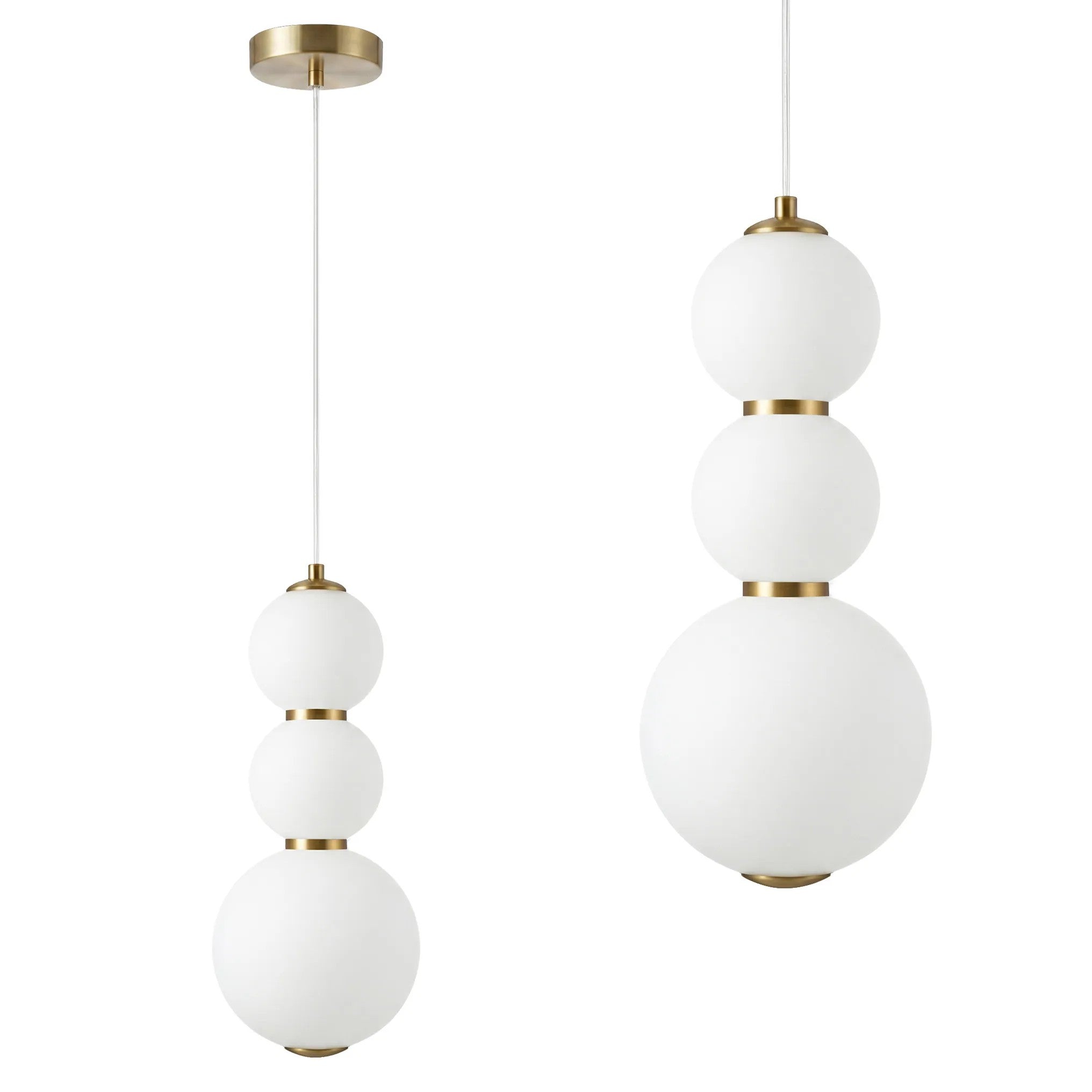 Lampa Sufitowa Wisząca LED LHJ113-3CP Złota Szczotkowana 1