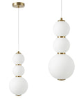 Lampa Sufitowa Wisząca LED LHJ113-3CP Złota Szczotkowana 1