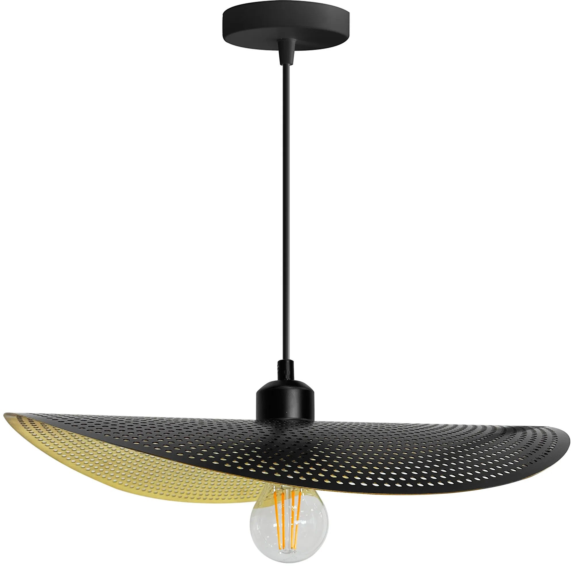 LAMPA SUFITOWA WISZĄCA APP1469-1CP Czarno/złota 1