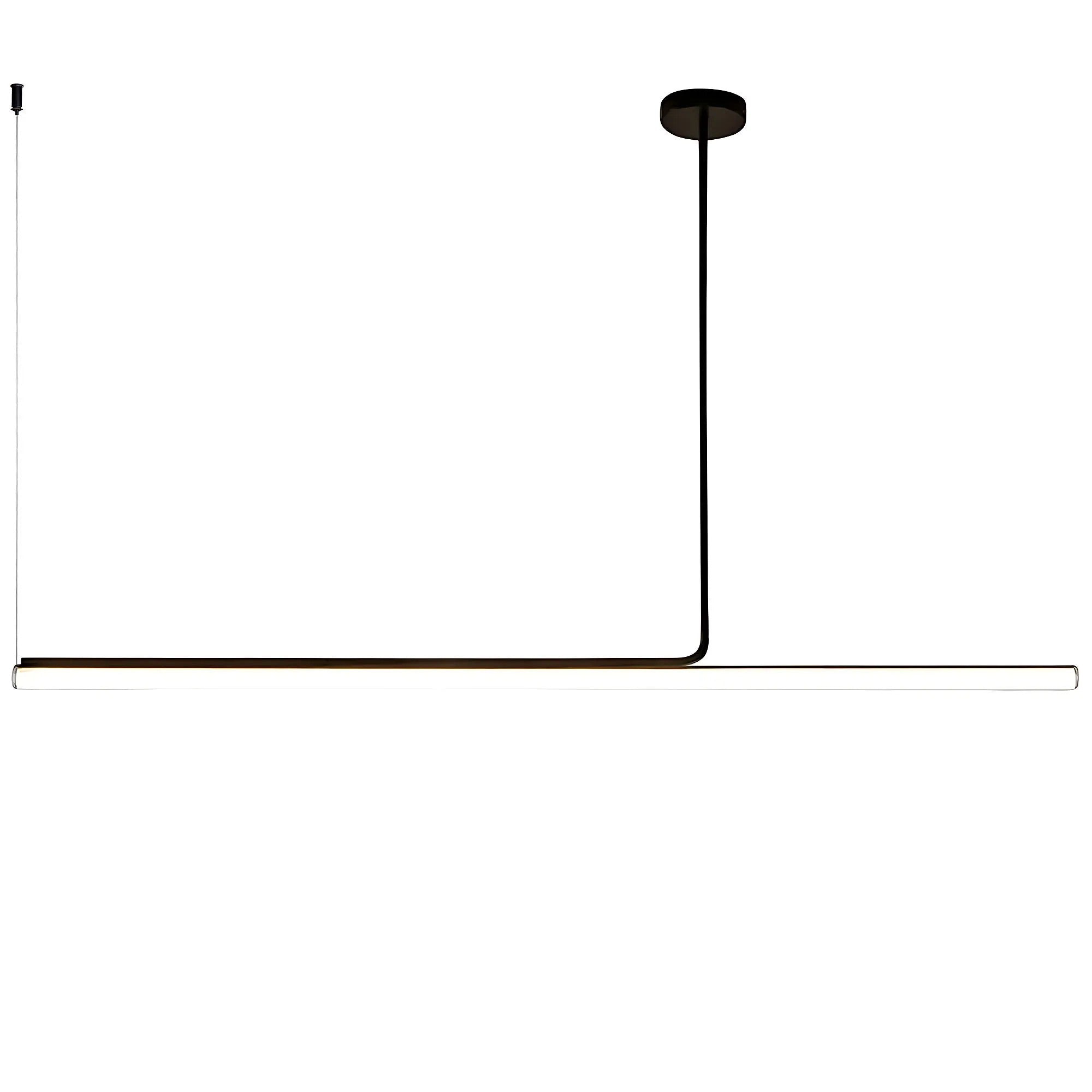LAMPA SUFITOWA WISZĄCA LED APP1660-CP Black 140cm 1