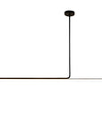 LAMPA SUFITOWA WISZĄCA LED APP1660-CP Black 140cm 1