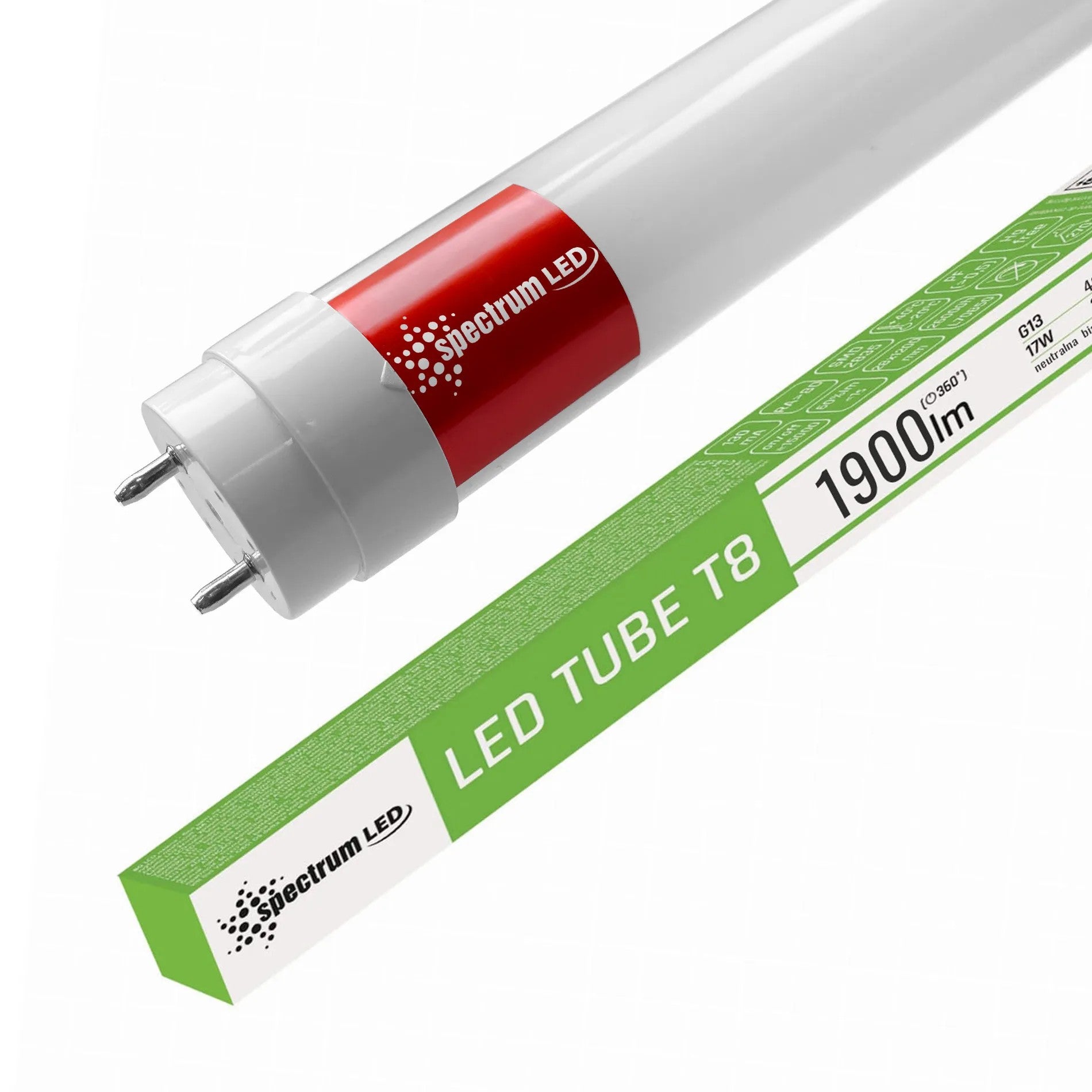 Tuba LED Biała Neutralna 120 CM T8 230V 17W WOJ+22304 1