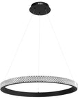 LAMPA SUFITOWA WISZĄCA LED APP1512-CP Black 1