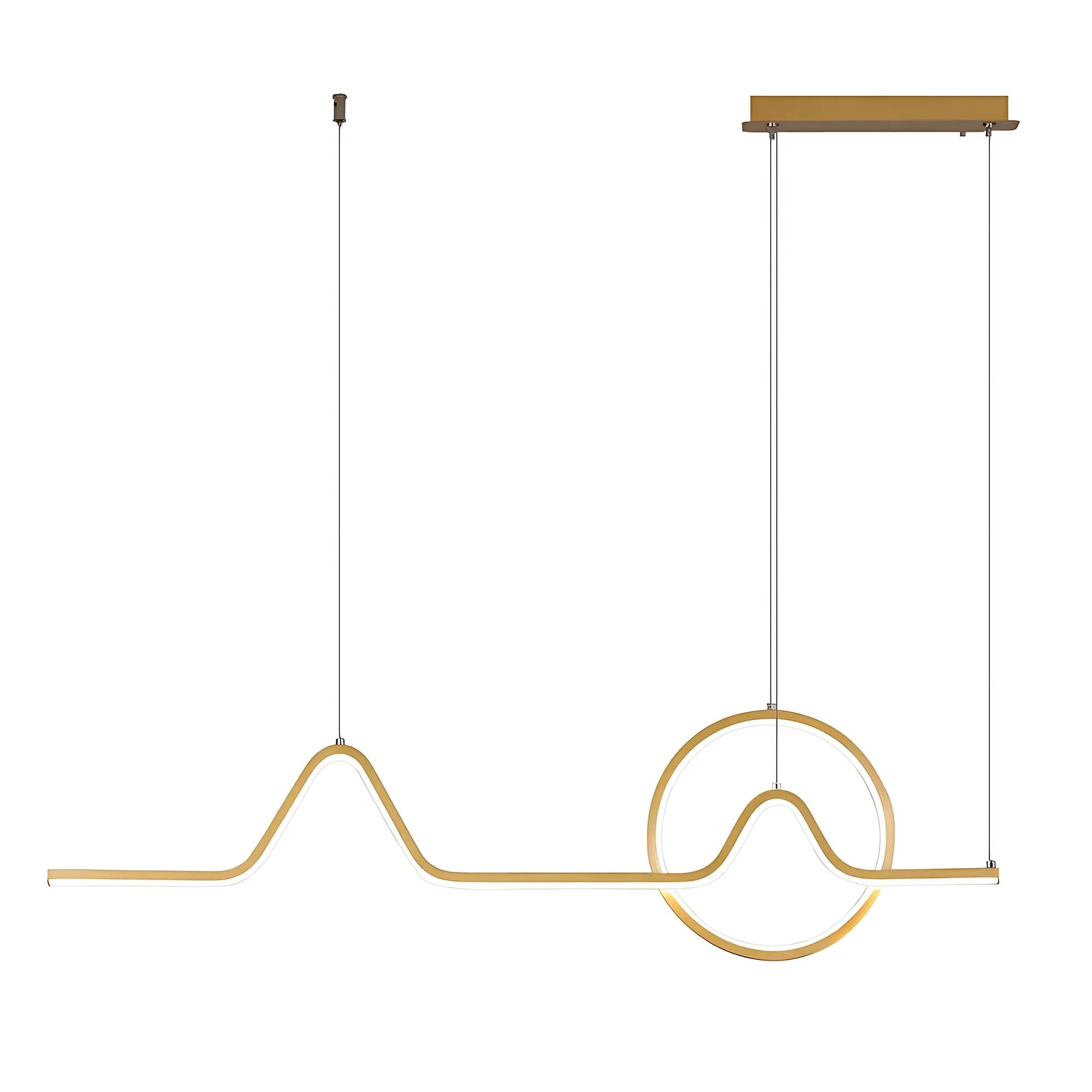 LAMPA WISZĄCA LED LHJ022-CP 120 Cm ZŁOTA 1