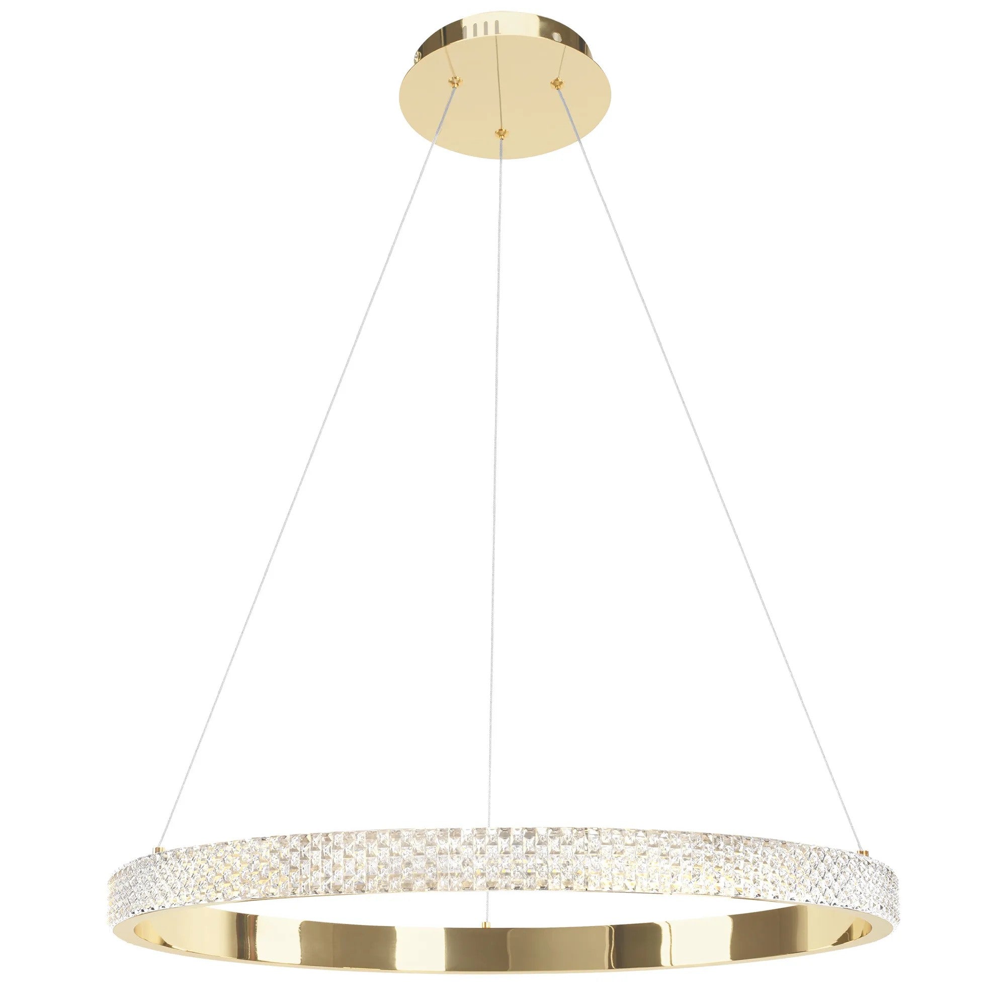 LAMPA SUFITOWA WISZĄCA LED APP1510-CP GOLD 1