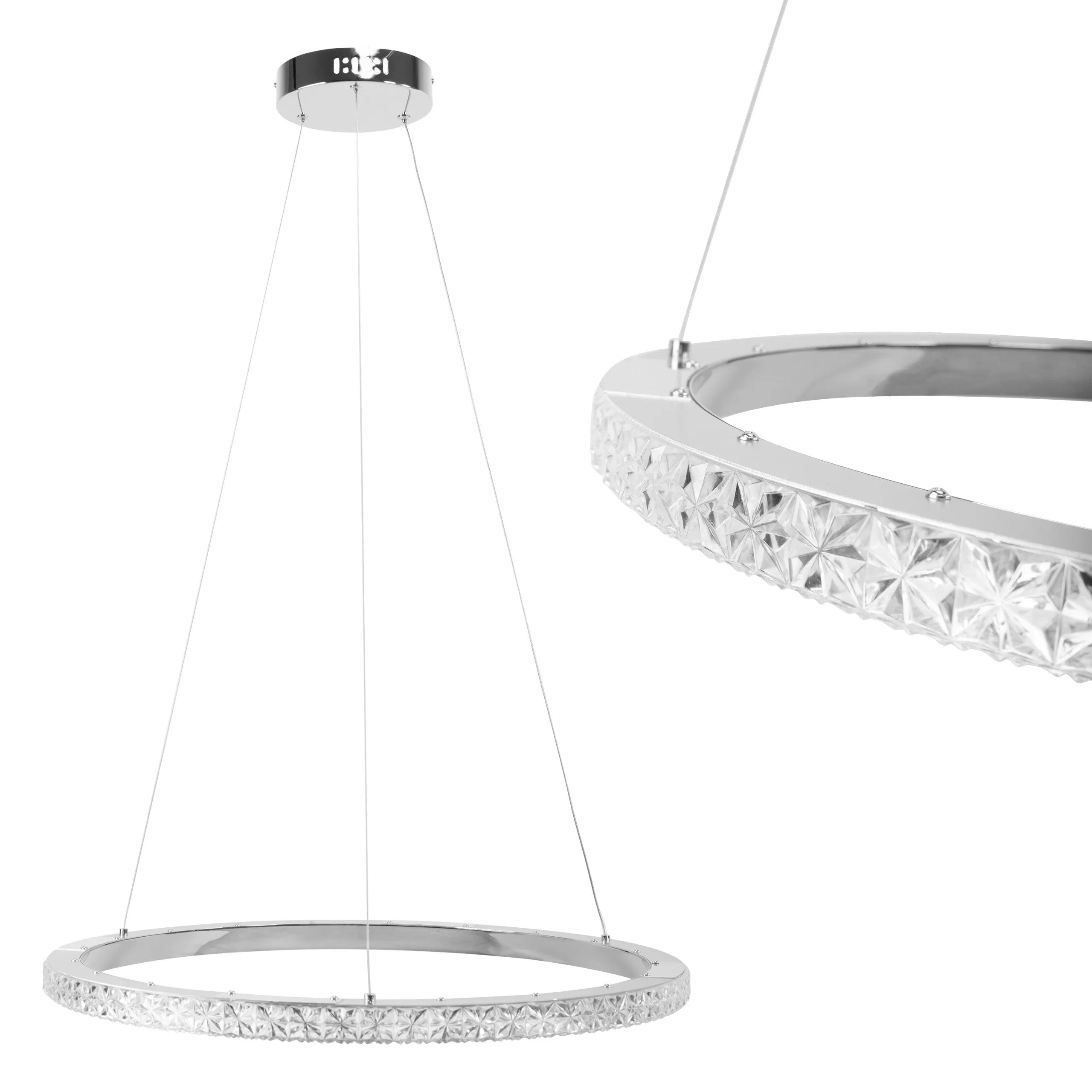 LAMPA WISZĄCA LED MS010-CP 59cm Chrom 1