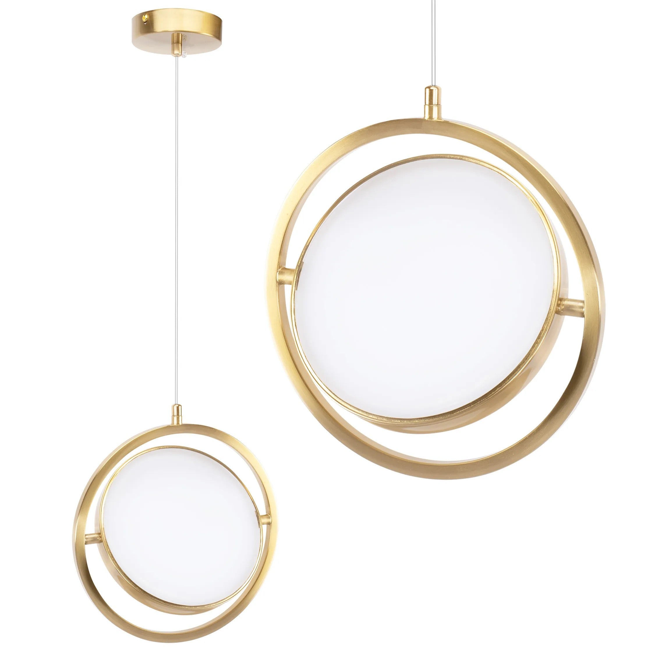LAMPA WISZĄCA LED APP1791-CP Złota Szczotkowana 1
