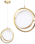 LAMPA WISZĄCA LED APP1791-CP Złota Szczotkowana 1