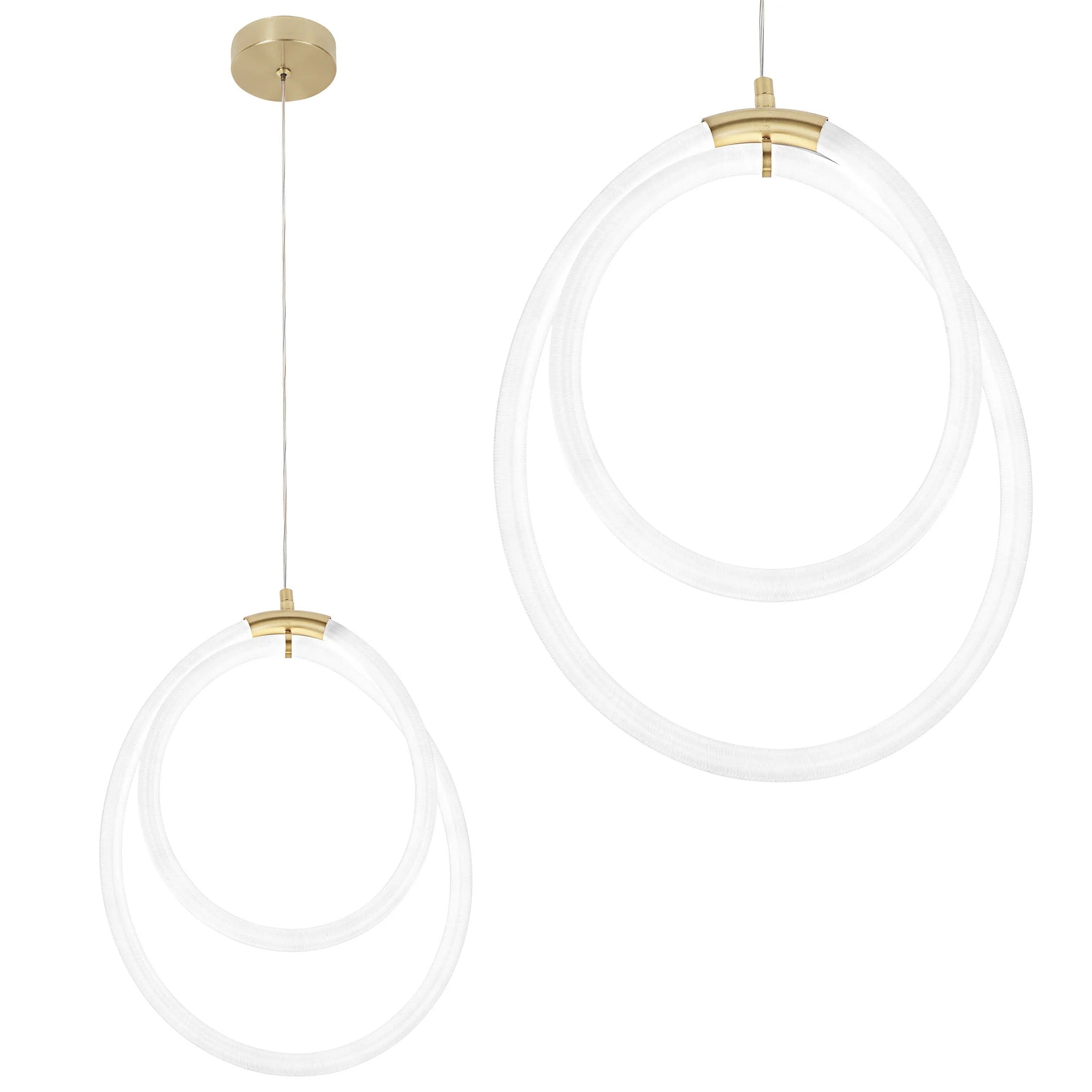 LAMPA WISZĄCA LED G021-CP Złota 1