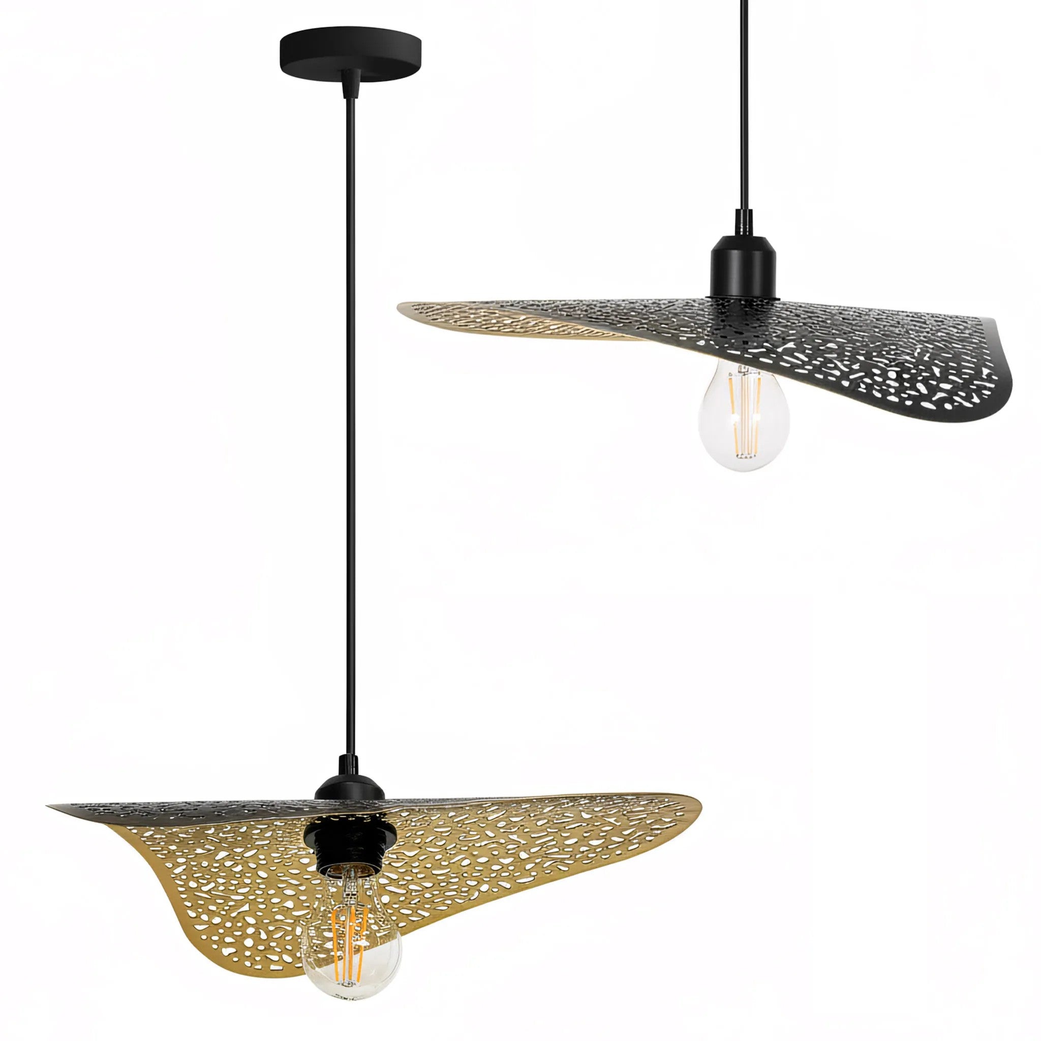 LAMPA SUFITOWA WISZĄCA APP1468-1CP Czarna/stare Złoto 1